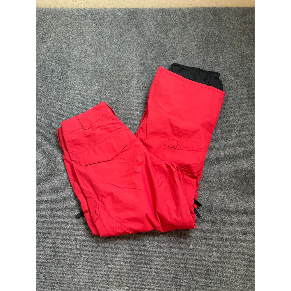 Burton Dryride Snow Pants Mens Small Red Waterproof Ski Snowboard Cargo 10105